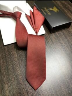 Royal Red  – Turkish Tie Set 7.5 cm with Matching Pocket Square