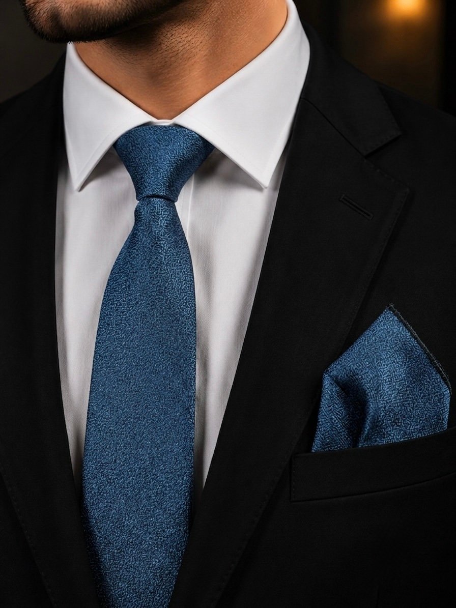 Light Petrol Blue Turkish Tie Set – 7 cmIncludes Matching Pocket Square & Luxury Gift Box