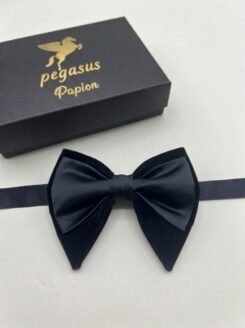 06- Elegant Men’s Bow Tie with white handkerchief