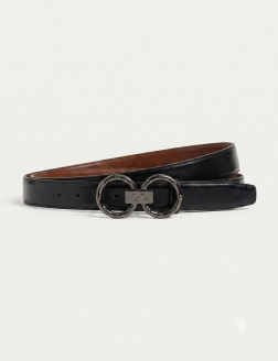 Perimum Genuine Leather Double-Faced Belt – Black & Brown
