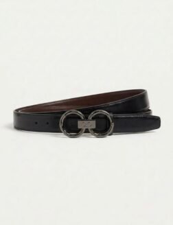 Perimum Genuine Leather Double-Faced Belt – Black & Brown