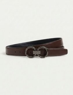 Perimum Genuine Leather Double-Faced Belt – Black & Brown