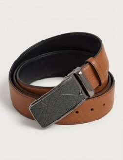 Perimum Genuine Leather Double-Faced Belt – Black & Havan