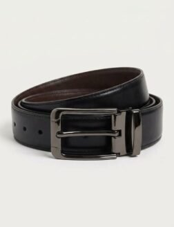 06- Perimum Genuine Leather Double-Faced Belt – Black & Brown