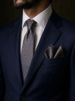 02- Luxury Navy Micro-Texture Turkish Tie Set 7.5 cm

Includes Matching Pocket Square & Luxury Gift Box