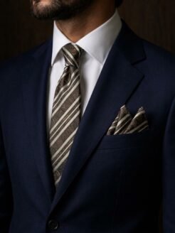 01- Beige & Brown Premium Turkish Tie Set 7.5 cm

Includes Matching Pocket Square & Luxury Gift Box
