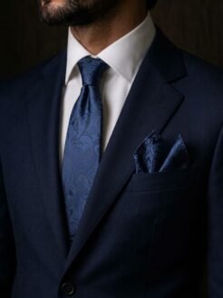 Navy Turkish Tie Set  7 cm

Includes Matching Pocket Square & Luxury Gift Box