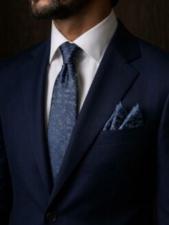 Dark Blue waves Turkish Tie Set 7.5 cm

Includes Matching Pocket Square & Luxury Gift Box