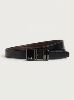 11- Perimum Genuine Leather Double-Faced Belt – Black & Brown