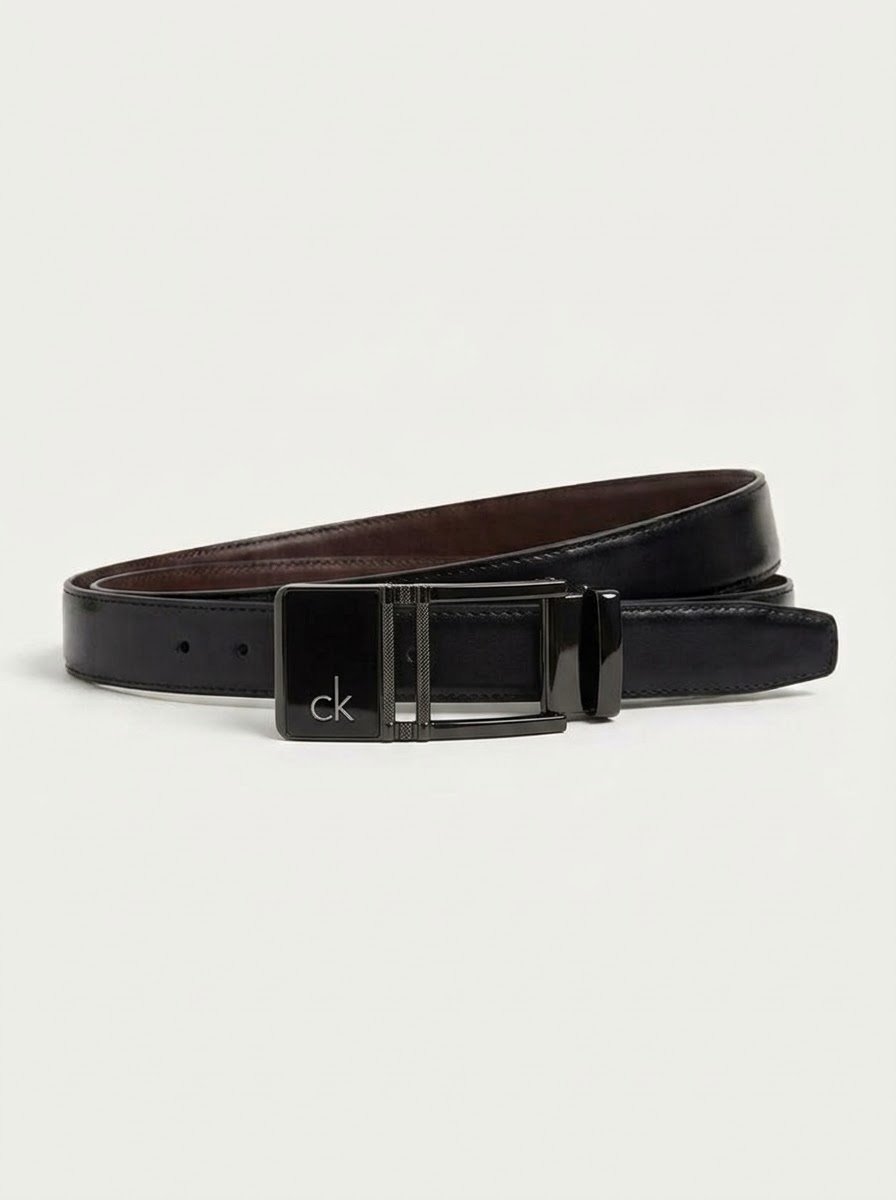 15- Perimum Genuine Leather Double-Faced Belt – Black & Brown