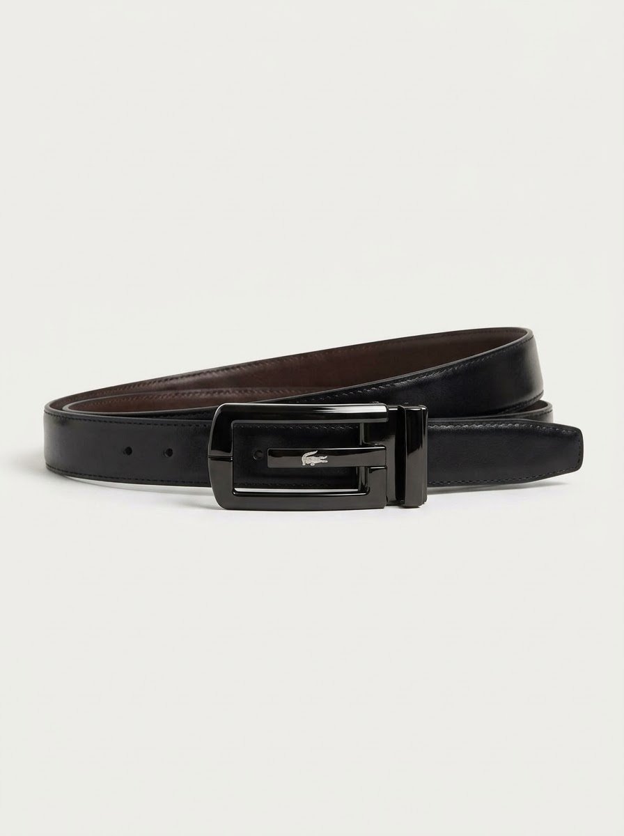 13- Perimum Genuine Leather Double-Faced Belt – Black & Brown