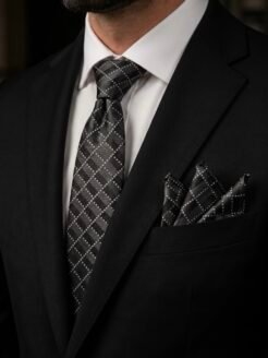 11- Black Premium Turkish Tie Set 7.5 cm

Includes Matching Pocket Square & Luxury Gift Box
