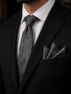 05-  Black Turkish Tie Set 7.5 cm

Includes Matching Pocket Square & Luxury Gift Box