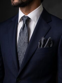 05-  Dark blue Turkish Tie Set 7.5 cm

Includes Matching Pocket Square & Luxury Gift Box