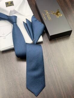 03- Navy Premium Turkish Tie Set 7.5 cm

Includes Matching Pocket Square & Luxury Gift Box